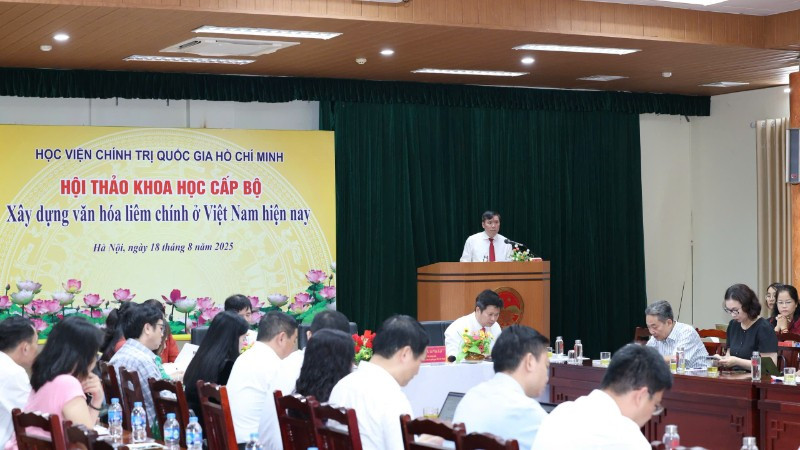 Hội thảo khoa học cấp bộ “Xây dựng văn hóa liêm chính ở Việt Nam hiện nay".