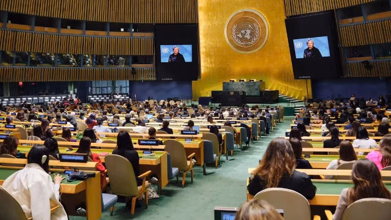 Toàn cảnh sự kiện “Phụ nữ vượt qua rào cản” vừa diễn ra tại Trụ sở Liên hợp quốc (New York).