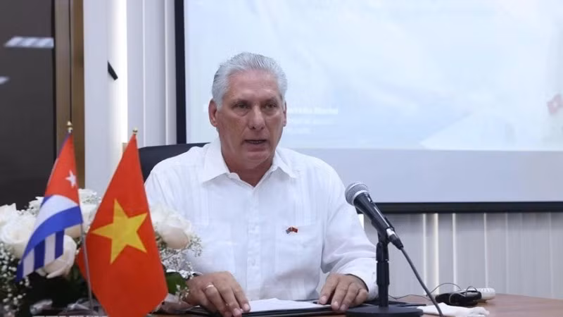 Bí thư Thứ nhất Ban Chấp hành Trung ương Đảng Cộng sản Cuba, Chủ tịch nước Cộng hòa Cuba Miguel Diaz-Canel Bermudez. (Ảnh: TTXVN)