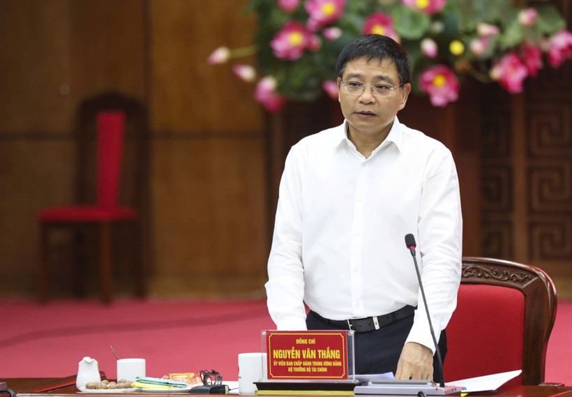 Ủy viên Trung ương Đảng, Bộ trưởng Tài chính Nguyễn Văn Thắng. (Ảnh: TTXVN)