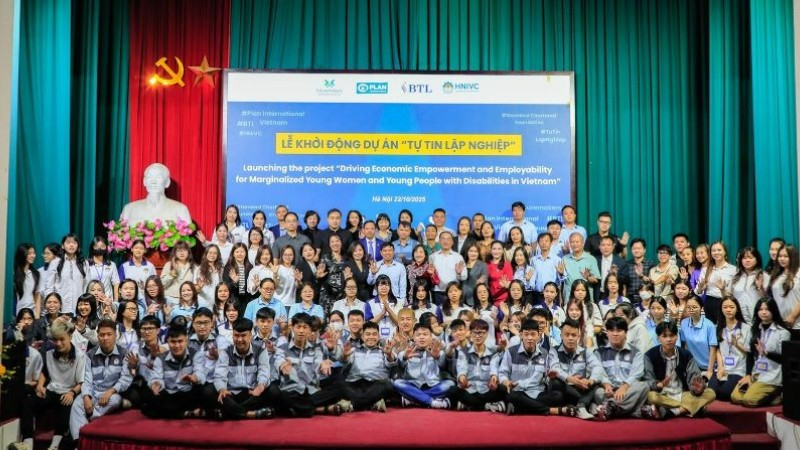 Dự án “Tự tin lập nghiệp” hướng tới hỗ trợ 2.000 thanh niên độ tuổi từ 18-35 có hoàn cảnh khó khăn. (Ảnh: Thanh Xuân)