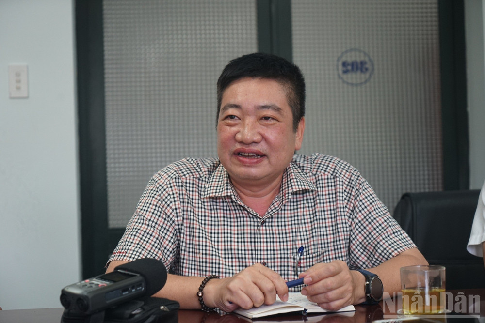 Ông Bùi Phương Nam, Giám đốc Ban Quản lý dự án điện 1. (Ảnh: TRUNG HƯNG) ndo_br_dsc02502.jpg