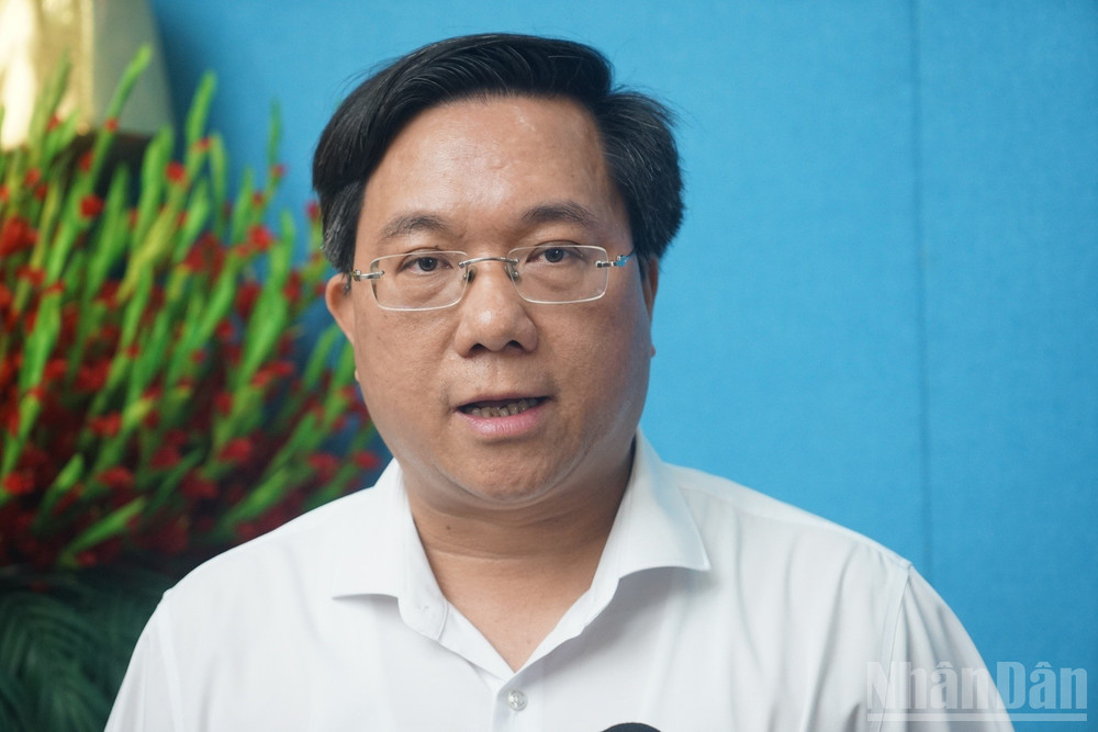 Chủ tịch Ủy ban nhân dân tỉnh Phú Thọ Trần Duy Đông. (Ảnh: TRUNG HƯNG) ndo_br_dsc02465.jpg