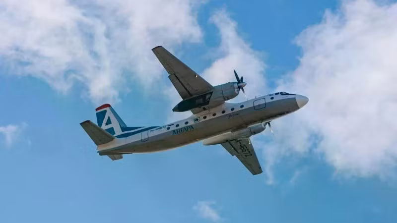 Máy bay chở khách An-24 của Angara Airlines. (Ảnh: Angara Airlines)