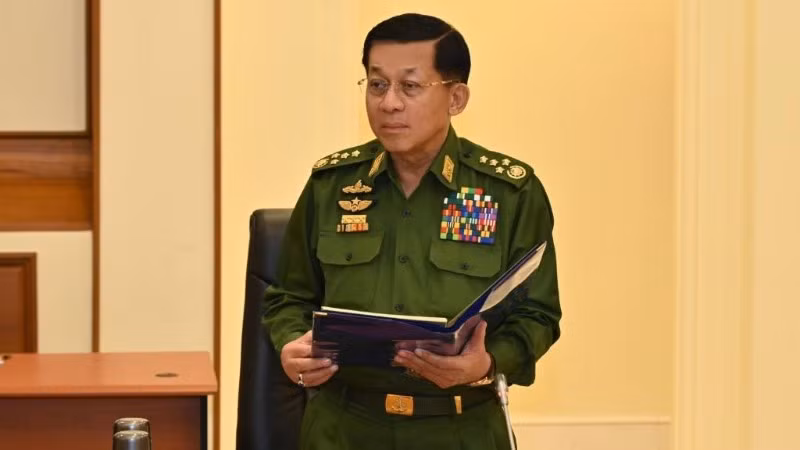 Tân Tổng thống Myanmar, ông Min Aung Hlaing. (Nguồn: Bộ Thông tin Myanmar/Ảnh cung cấp qua Tân Hoa Xã)
