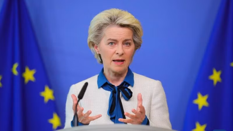 Chủ tịch Ủy ban châu Âu (EC) Ursula von der Leyen. (Ảnh: Xinhua)