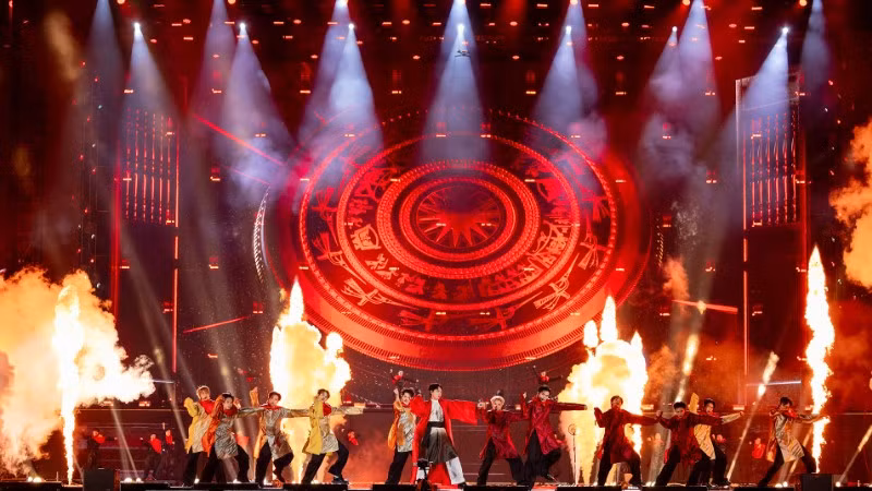 Dàn Tân binh trình diễn tự tin trong một concert quy mô lớn như Y concert. (Ảnh: YeaH1)