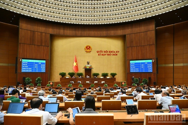 Quang cảnh phiên họp. (Ảnh: THỦY NGUYÊN) ndo_br_chi-1503.jpg