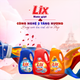 Bột giặt, nước giặt, nước xả làm mềm vải Lix