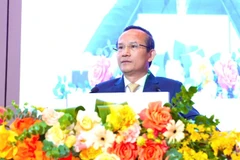 Thiếu tướng, Giáo sư, Tiến sĩ Lê Hữu Song – Giám đốc Bệnh viện Trung ương Quân đội 108 phát biểu khai mạc.