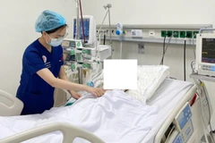 Bệnh nhân đang điều trị tại bệnh viện. 