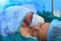 Em bé chào đời khỏe mạnh sau can thiệp.