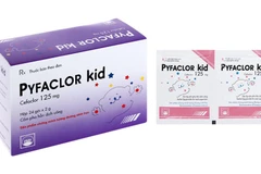 Hình ảnh sản phẩm thuốc Cốm pha hỗn dịch uống Pyfaclor Kid (Cefaclor 125mg). (Ảnh chụp màn hình)