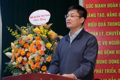 Thạc sĩ Nguyễn Văn Thành, Phó Giám đốc Bệnh viện Da liễu Trung ương phát biểu.