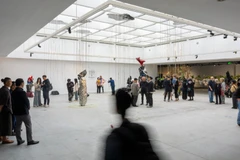 Lễ khai mạc triển lãm “Tỏa V-Điểm chạm khoa học”.