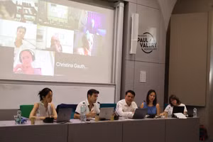 Tọa đàm khoa học quốc tế với chủ đề “Văn hóa và Di sản trong quan hệ Pháp-Việt, từ thế kỷ XIX đến nay”. (Ảnh: Ban tổ chức cung cấp)