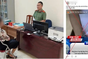 Bà Phạm Thị S làm việc tại cơ quan công an.