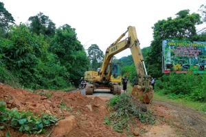 Sạt lở nghiêm trọng tại Quốc lộ 47.