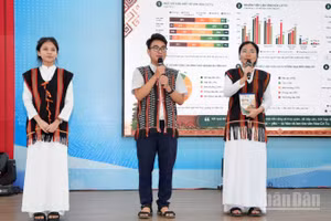 Đội dự án trình bày về sáng kiến của mình.