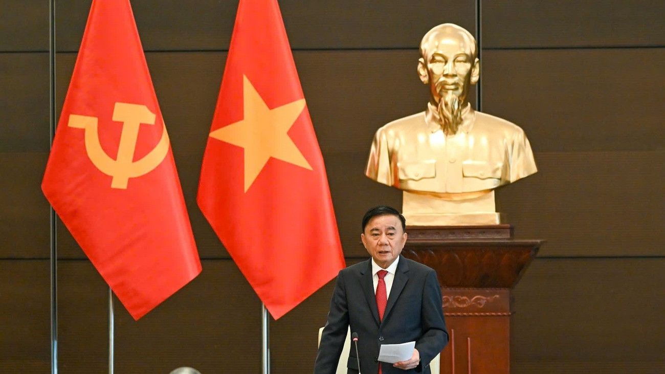 Đồng chí Trần Cẩm Tú, Ủy viên Bộ Chính trị, Thường trực Ban Bí thư. (Ảnh: DUY LINH)