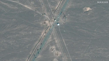 Hình ảnh do vệ tinh Maxar cung cấp về cơ sở hạt nhân Fordow ở Iran, ngày 20/6/2025. (Ảnh: Peninsula/TTXVN)