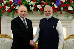 Tổng thống Nga Vladimir Putin và Thủ tướng Ấn Độ Narendra Modi. (Ảnh: SPUTNIK)