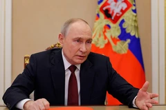 Tổng thống Nga Vladimir Putin phát biểu tại cuộc họp Hội đồng An ninh Nga ngày 21/11. (Ảnh: Cơ quan báo chí Điện Kremlin)