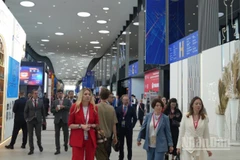 Chủ đề chính của SPIEF 2025 là “Các giá trị chung - cơ sở cho sự tăng trưởng trong thế giới đa cực”. (Ảnh: XUÂN HƯNG)