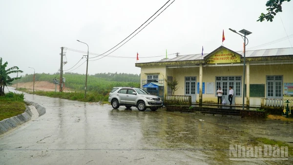 Khu bố trí dân cư ở thôn Phước Bắc, xã Phú Ninh đã thi công hoàn thành được đầu tư xây dựng kết cấu hạ tầng thiết yếu, bảo đảm mọi điều kiện bố trí đất cho người dân.