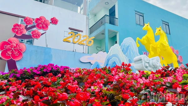 Linh vật ngựa tại công viên An Sơn, phường Hương Trà, thành phố Đà Nẵng.