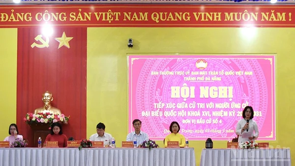 Ban Thường trực Ủy ban Mặt trận Tổ quốc Việt Nam thành phố Đà Nẵng tổ chức Hội nghị tiếp xúc giữa cử tri với người ứng cử đại biểu Quốc hội khóa XVI, nhiệm kỳ 2026-2031, đơn vị bầu cử số 4 tại xã Quế Sơn Trung.