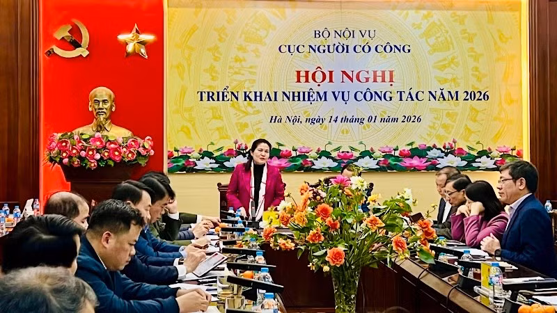 Cục Người có công tổ chức Hội nghị triển khai nhiệm vụ công tác năm 2026.