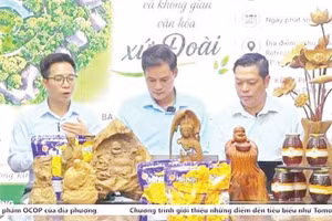 Phiên livestream quảng bá du lịch, các sản phẩm OCOP của xã Đoài Phương thu hút hơn 600 người xem trực tiếp.