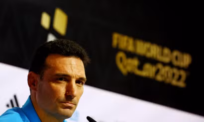 Huấn luyện viên trưởng tuyển Argentina, Lionel Scaloni. (Ảnh: Reuters)