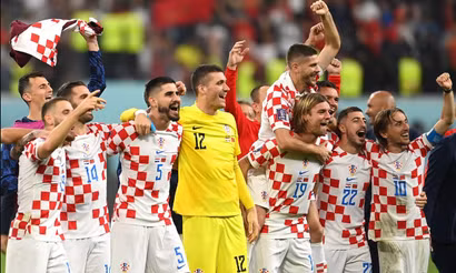 Sau chiến thắng 2-1 trước Maroc, Croatia có lần thứ hai liên tiếp về đích trong tốp 3 chung cuộc ở sân chơi World Cup. (Ảnh: FIFA)