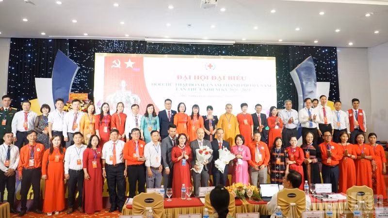 Ban Chấp hành Hội Chữ thập đỏ thành phố Đà Nẵng khóa I, nhiệm kỳ 2026-2031 ra mắt Đại hội.