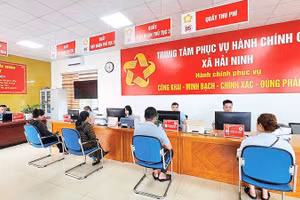 100% số hồ sơ thủ tục hành chính được tiếp nhận, giải quyết trên môi trường điện tử tại Trung tâm Phục vụ hành chính công xã Hải Ninh.