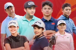 Các thành viên đội tuyển golf Việt Nam là những vận động viên còn rất trẻ. (Ảnh: VGA)