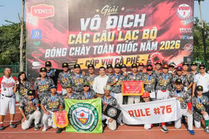 Câu lạc bộ bóng chày Công an nhân dân giành ngôi Á quân. 