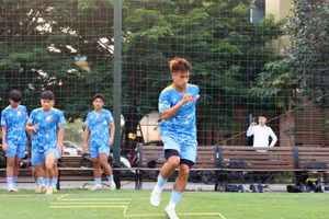 Các tuyển thủ U17 Việt Nam nỗ lực trong từng buổi tập. (Ảnh: VFF)