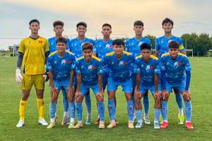 Đội hình xuất phát của U20 Việt Nam. (Ảnh: VFF)