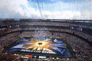 Sân vận động New York New Jersey với sức chứa 82.500 chỗ đã chật kín. (Ảnh: FIFA)