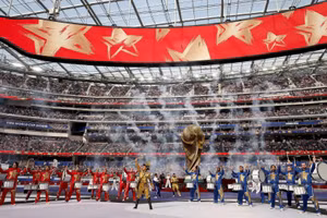 Lễ khai mạc World Cup 2026 tại Mỹ mang đậm không khí giải trí sôi động đặc trưng của Los Angeles. (Ảnh: FIFA)