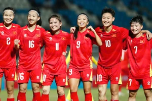 Đội tuyển nữ Việt Nam giành chiến thắng đậm đà trong ngày ra quân SEA Games 33. (Ảnh: Minh Dân)
