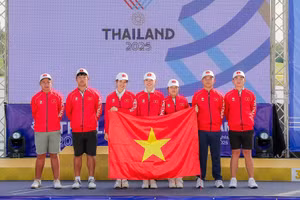 Các golfer trẻ của tuyển golf Việt Nam hoàn toàn có thể tự hào với hành trình tại SEA Games 33. (Ảnh: VGA)