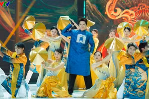 Chương trình "Cuộc hẹn với tháng Ba" được dàn dựng với nhiều yếu tố sáng tạo và bất ngờ. (Ảnh: VTV)