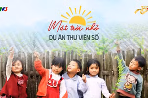 Thư viện số “Mặt trời nhỏ” là dự án cộng đồng mở ra cơ hội thụ hưởng các tác phẩm văn học cho trẻ em Việt Nam. (Ảnh: VTV)