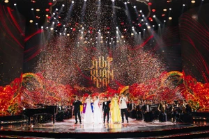 "Hoa xuân ca" là lời ngợi ca đất nước qua chiều sâu văn hóa và vẻ đẹp nghệ thuật. (Ảnh: VTV)