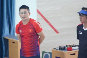 Xạ thủ Hà Minh Thành cùng các đồng đội mang về thêm thành tích cho bắn súng Việt Nam. 