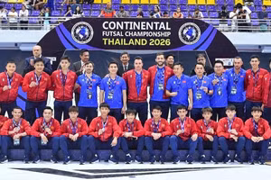 Đội tuyển futsal Việt Nam xuất sắc giành ngôi Á quân Giải giao hữu vô địch châu lục-Thái Lan 2026. (Ảnh: VFF)